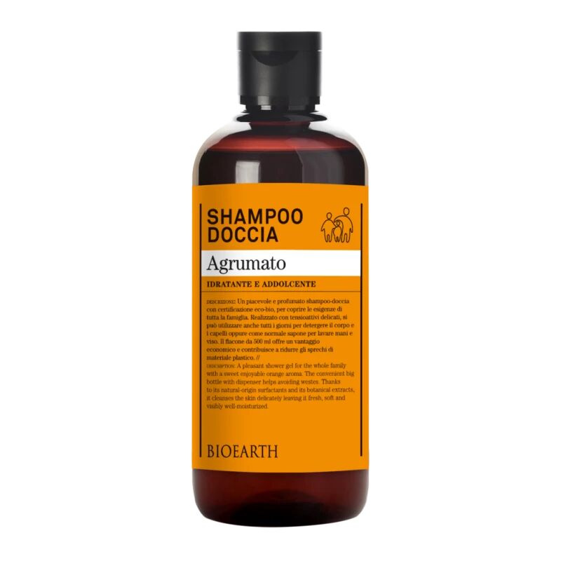 bioearth Bagnoschiuma Bio Shampoo Doccia Vegan Agrumato