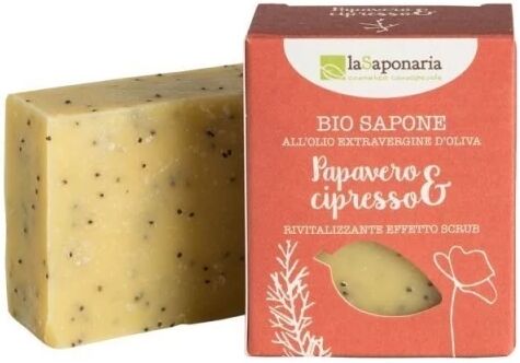 la saponaria Saponi Sapone Bio effetto Scrub Papavero e Cipresso