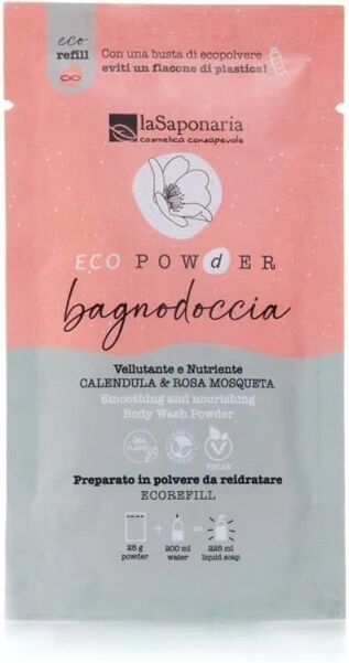 la saponaria Bagnoschiuma Bio Bagnodoccia in polvere Vellutante e Nutriente