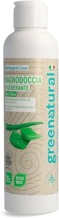 greenatural Bagnoschiuma Bio Bagnodoccia Delicato Aloe e Olivo