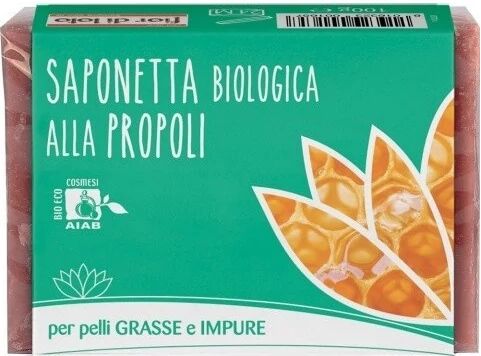 fior di loto Saponi Saponetta alla Propoli per Pelli Grasse e Impure