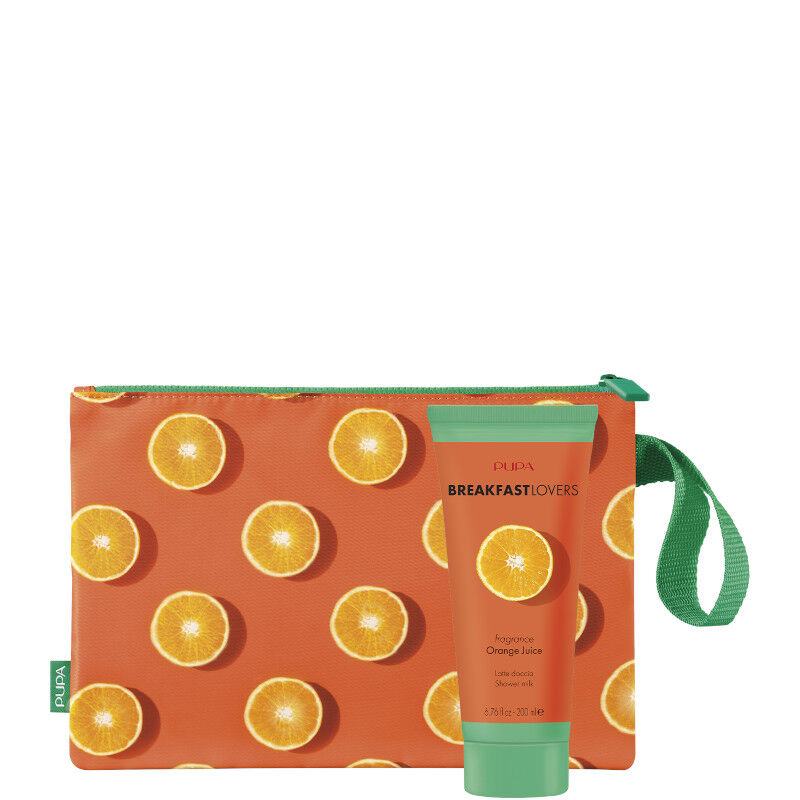 Pupa BREAKFAST LOVERS Latte Doccia ORANGE JUICE 200 ML Latte Doccia + Pochette