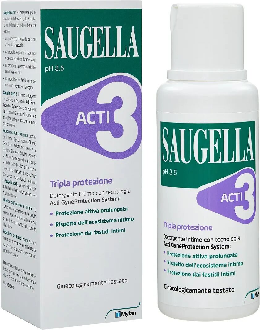 Saugella ACTI3 Detergente Intimo Tripla Protezione 250 ml