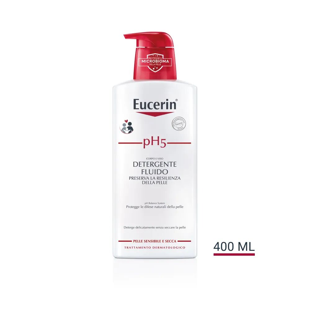 Eucerin pH5 Detergente Fluido Viso e Corpo Pelle Sensibile 400 ml