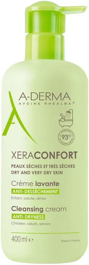 A-Derma XeraConfort Crema Detergente Lavante Pelle Secca e Molto Secca 400 ml