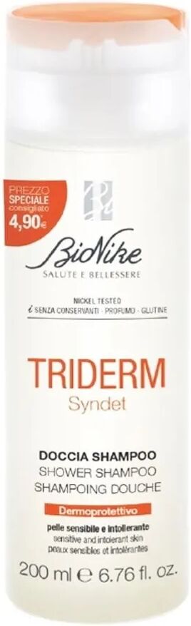 Bionike Triderm Doccia Shampoo Detergente Corpo e Capelli PROMO 200 ml