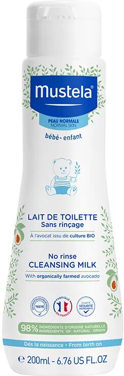 Mustela Latte di Toilette Detersione Neonati Pelle Secca 200 ml