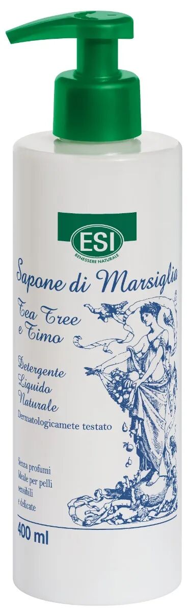 Esi Sapone di Marsiglia Tea Tree e Timo Detergente Liquido 400 ml