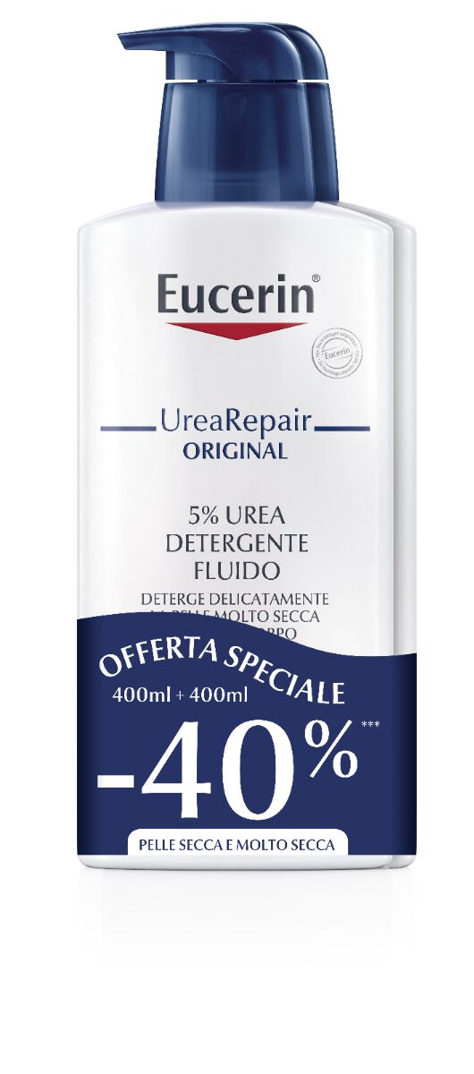 Eucerin UreaRepair PROMO BIPACCO Detergente Fluido Corpo 5% Urea 400 ml