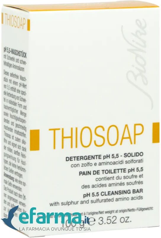 Bionike Thiosoap Detergente Solido pH 5.5 Saponetta allo Zolfo 100 g