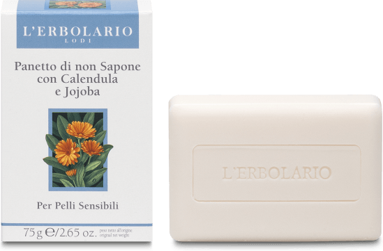 L'Erbolario Panetto di non Sapone per Pelli Delicate e Sensibili 75 g