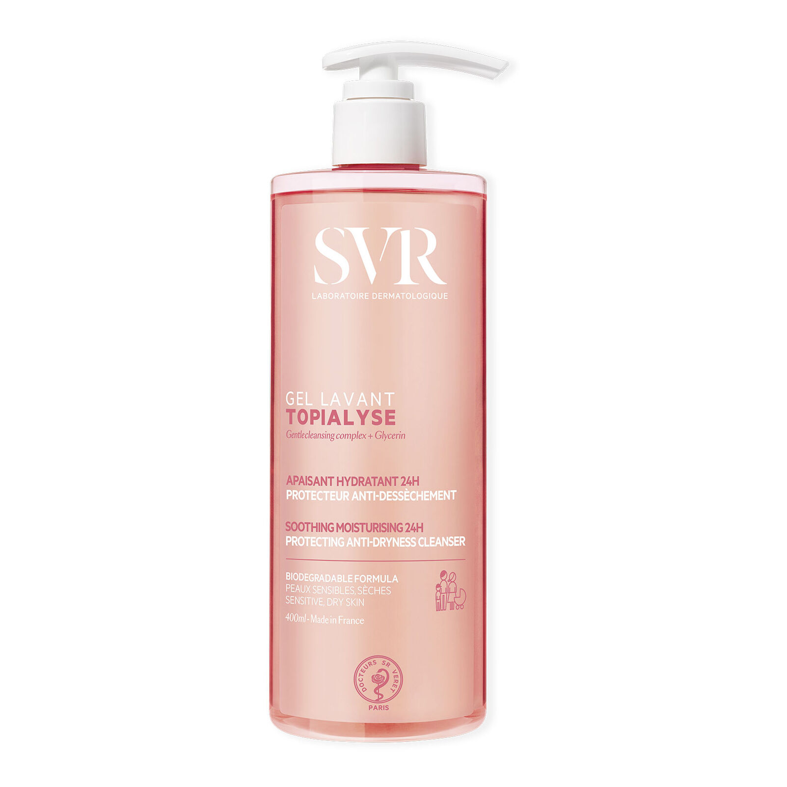 SVR TOPIALYSE GEL LAVANT 400 ML NUOVA FORMULA