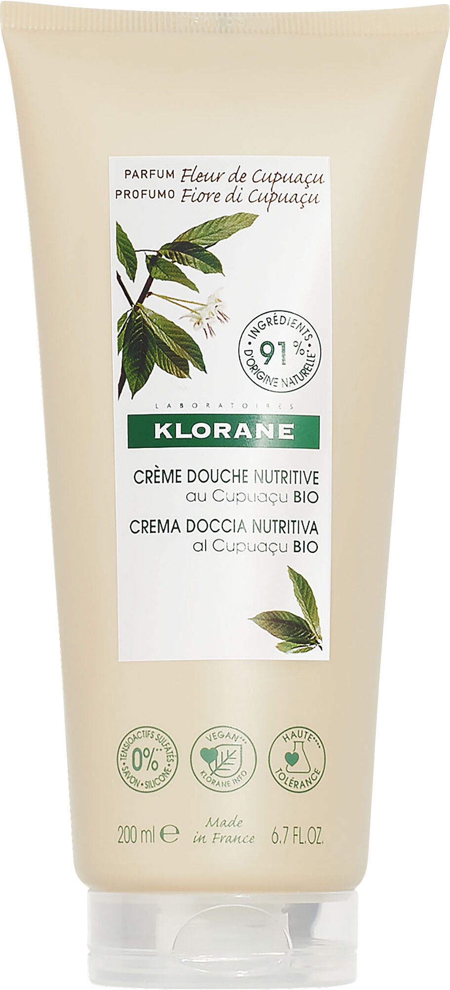 Klorane crema doccia fiore di cupuacu 200 ml