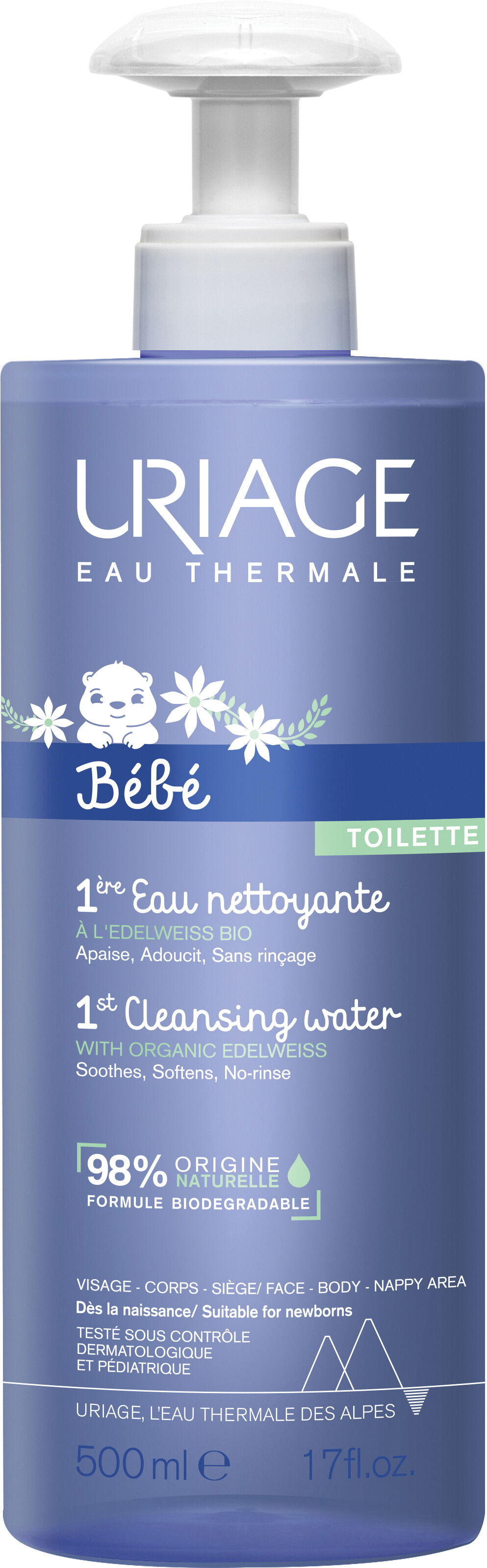 Uriage Bebe acqua detergente 500 ml