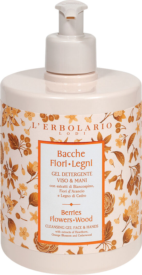 l'erbolario Bacche fiori legni gel detergente viso & mani 500 ml