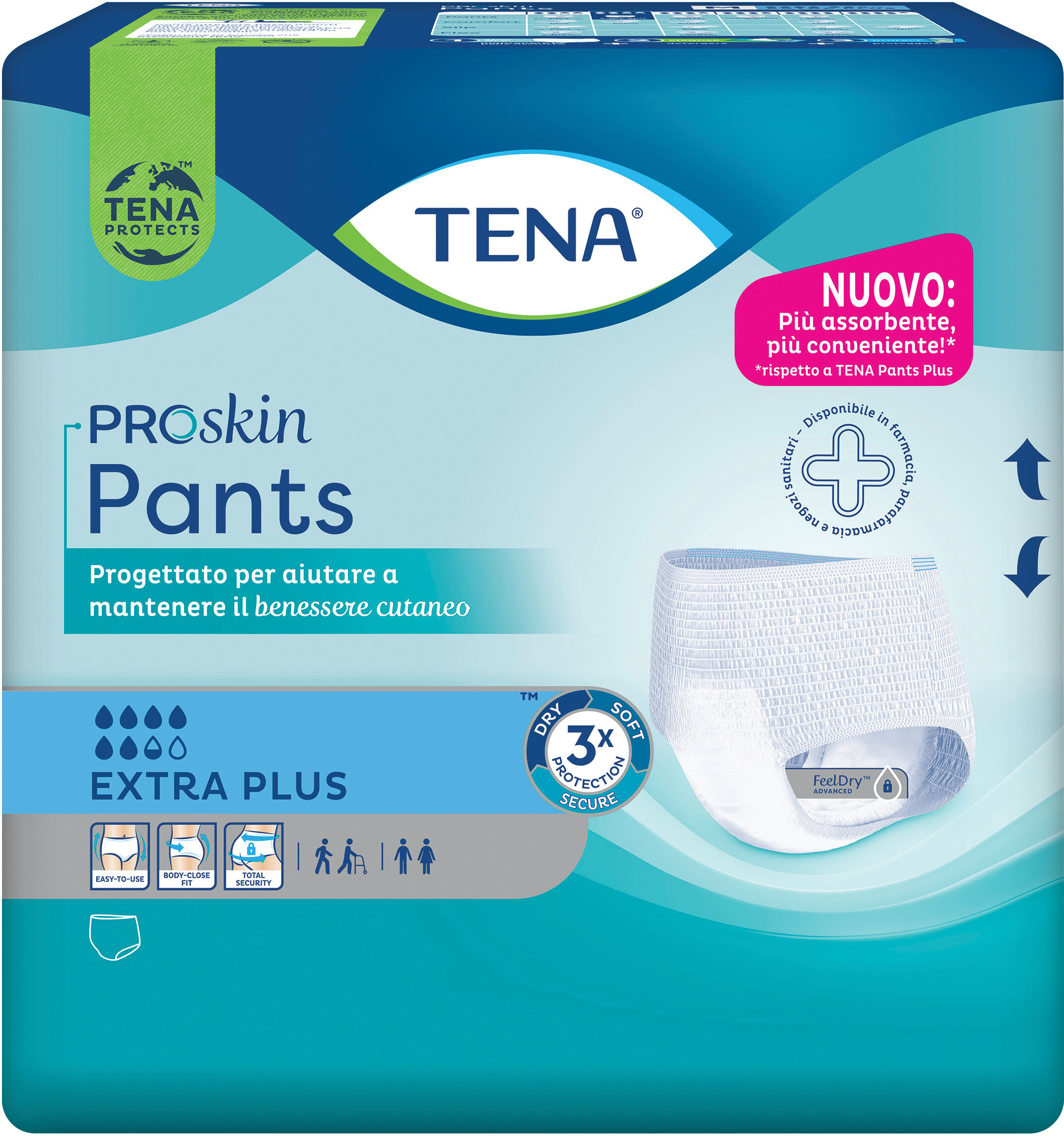 TENA Pannolone per incontinenza pants plus extraplus large 10 pezzi