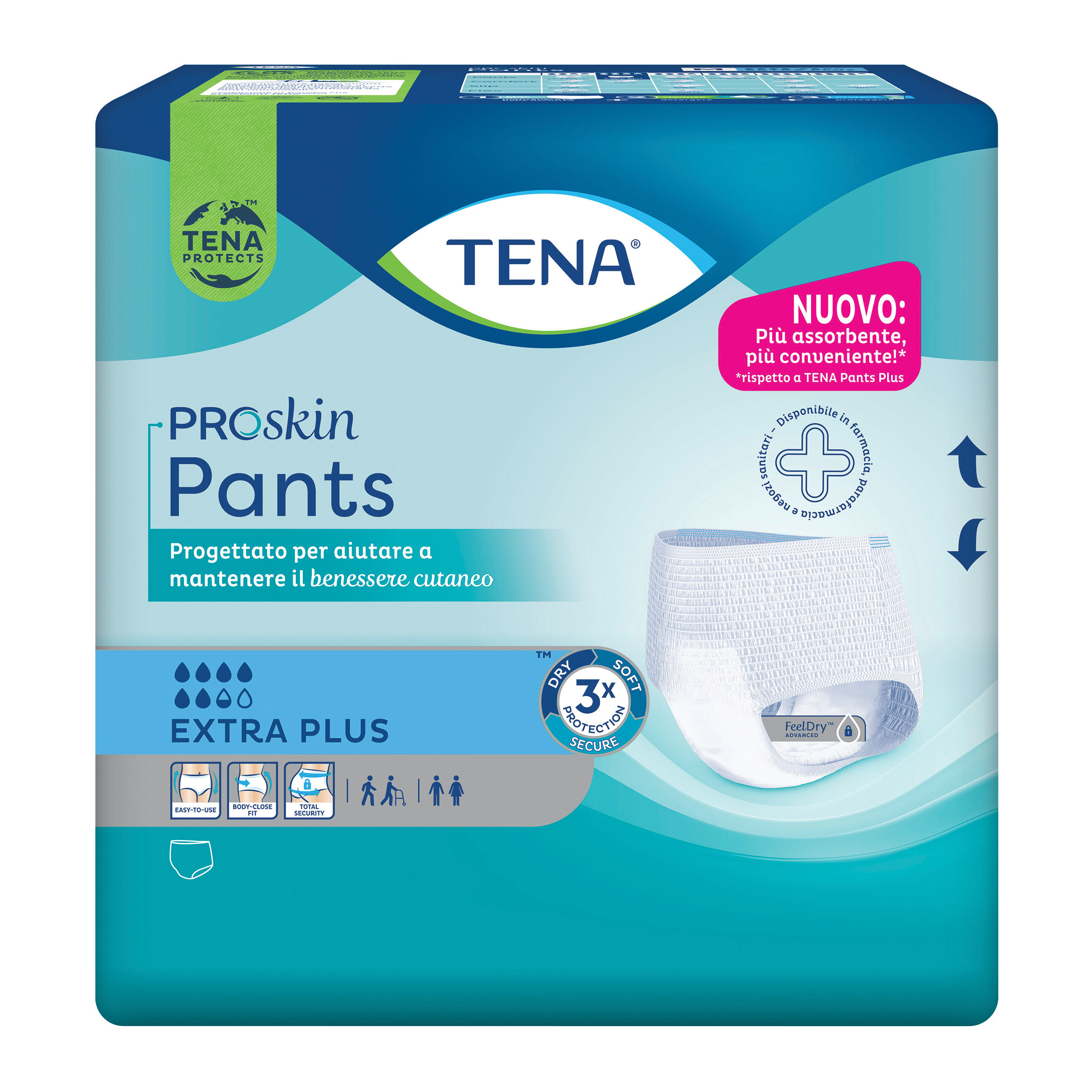 TENA Pannolone per incontinenza pants plus extraplus extra large 12 pezzi