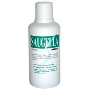 Saugella Linea Attiva Verde Dermoliquido Detergente Intimo Delicato 500 ml