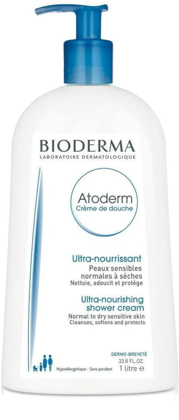 Bioderma Atoderm Crème De Douche Ultra Nourrissant 1000ml