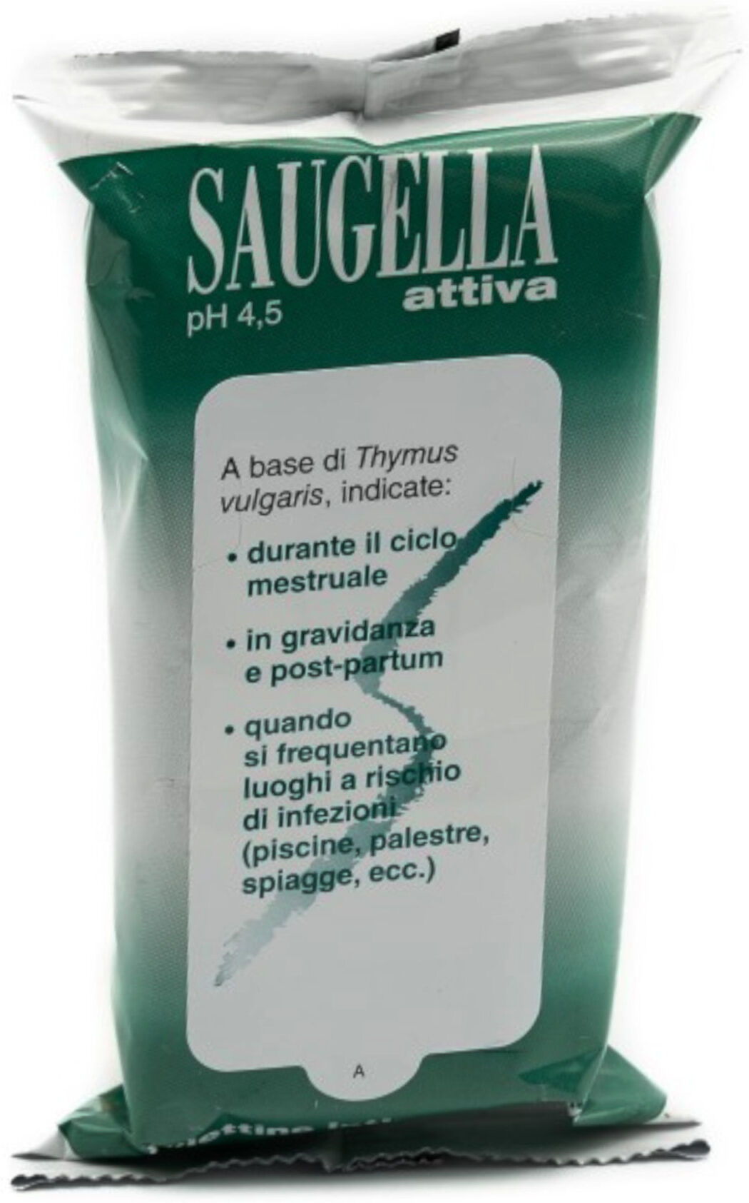 Saugella Ph 4,5 Attiva Salviettine Intime Detergenti 15 Salviettine