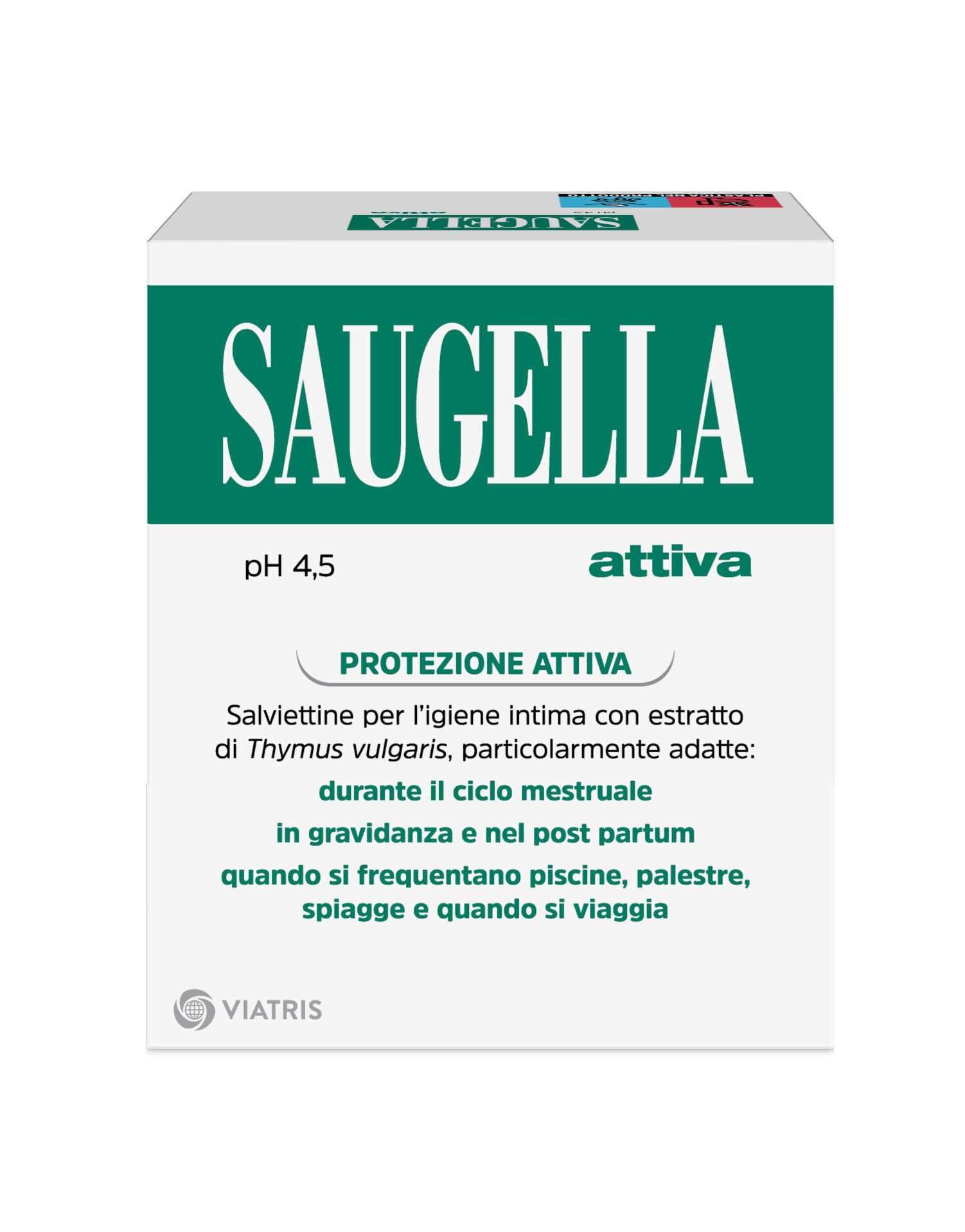 Saugella Ph 4,5 Attiva Salviettine Intime Detergenti 10 Salviettine