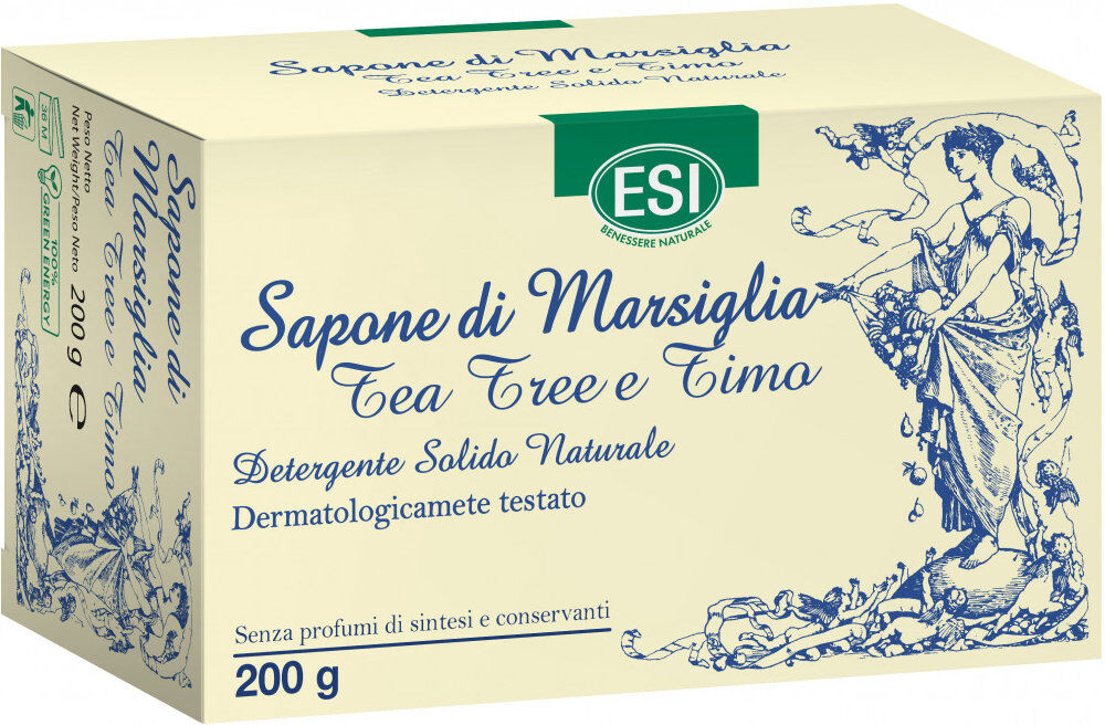 ESI Sapone Di Marsiglia - Tea Tree E Timo 200 Grammi