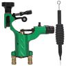 Pongnas Legering tattoo machine, professionele draagbare tattooist shader, met sterke motor/liner shader functie, tattoo artiesten body art tool Shader toevoer make-up tool(Groen)