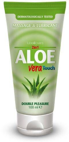 Lube4Lovers Żel Poślizgowy na Wodny ALOE VERA TOUCH Łagodząco- kojący 100ml   100% ORYGINAŁ  DYSKRETNA PRZESYŁKA