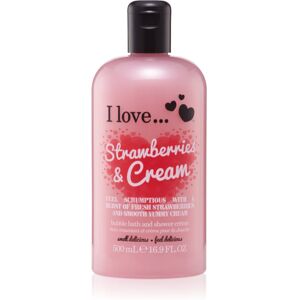 I love... Strawberries & Cream shower and bath cream 500 ml