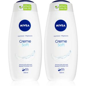 Nivea Creme Soft nourishing shower gel 2 x 500 ml (economy pack)