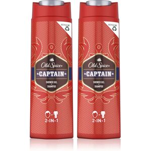 Old Spice Captain 2-in-1 shower gel and shampoo 2x400 ml