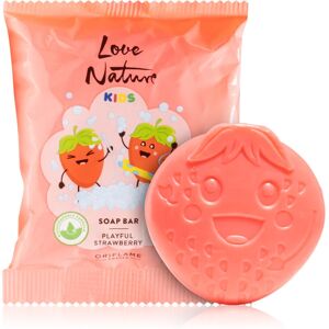 Oriflame Love Nature Kids Playful Strawberry cleansing bar for baby’s skin 75 g