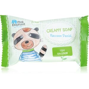 Pink Elephant Boys bar soap for children Raccoon Daniel 90 g