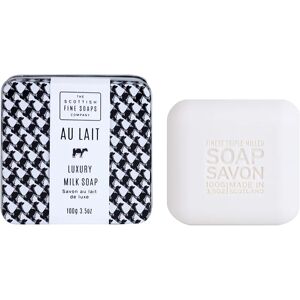 Scottish Fine Soaps Au Lait Bar Soap in a Tin Container 100 g