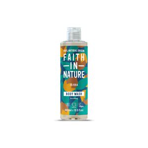 Faith In Nature Jojoba Body Wash 400ml - Organic Natural Shower Gel - Vegan & Cruelty Free