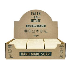 Faith In Nature Natural Grapefruit Hand Soap Bar Box Set, Invigorating, Vegan & Cruelty Free, No SLS or Parabens, 18 x 100g