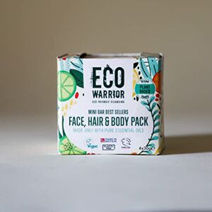 Little Soap Company Eco Warrior Mini Soap Gift Set - Vegan, Cruelty Free, No SLS or Parabens, Gift For Her, Organic Body & Hand Soap Bars 4 x 30g