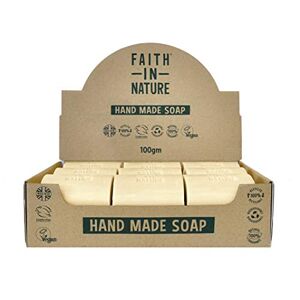 Faith In Nature Natural Fragrance Free Hand Soap Bar Box Set, Sensitive, Vegan & Cruelty Free, No SLS or Parabens, 18 x 100g
