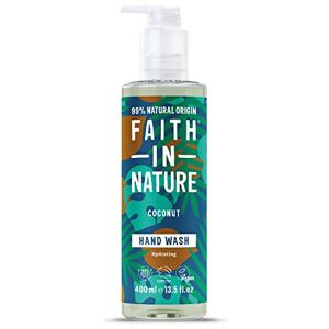 Faith In Nature Natural Coconut Hand Wash, Hydrating, Vegan and Cruelty Free, No SLS or Parabens, 400 ml