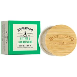 Scottish Fine Soaps Men's Grooming Vetiver & Sandalwood Shave Soap & B