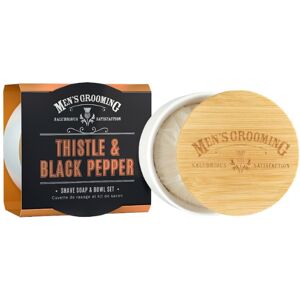 Scottish Fine Soaps Thistle & Black Pepper Shave Soap & Bowl Set