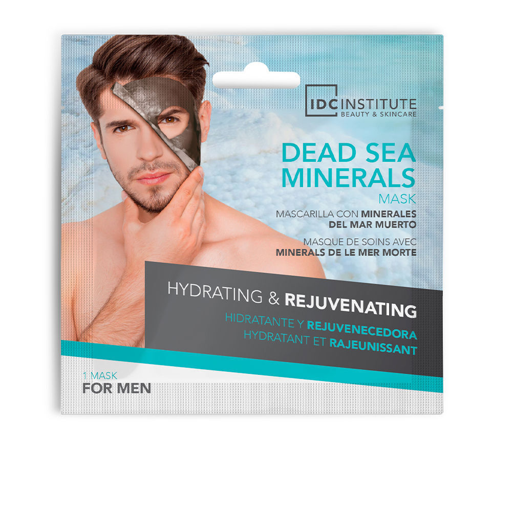 Photos - Facial Mask Idc Institute Dead Sea Minerals hydrating & rejuvenating mask for men 22 g