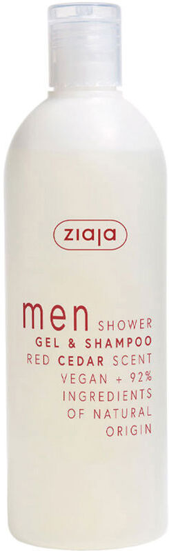 Photos - Shower Gel Ziaja Men  and red cedar shampoo 400 ml 