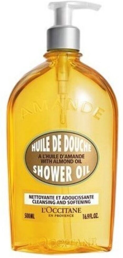 L'Occitane Almond Shower Oil with Almond Oil Cleansing and Softening 500mL