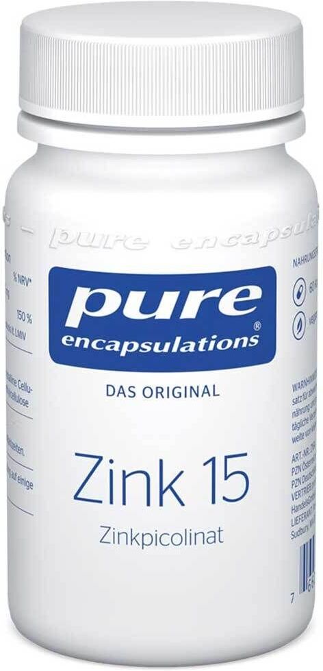 Pure encapsulations® Zink 15 (Zinkpicolinat) 60 St Kapseln