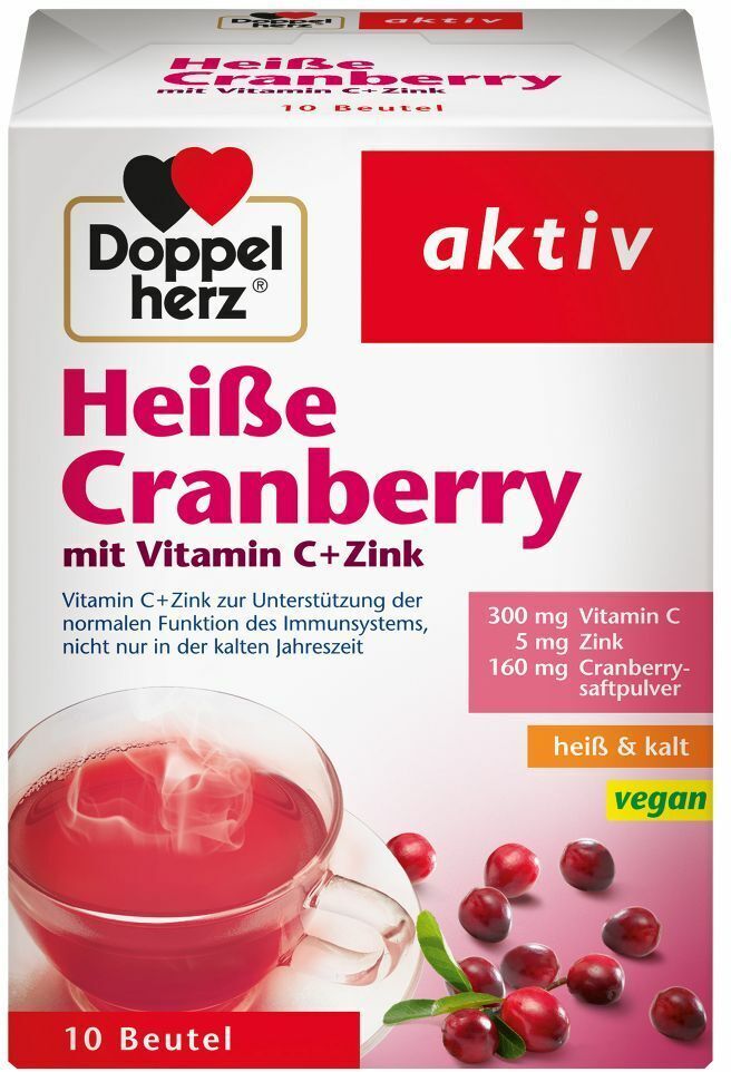 Doppelherz® aktiv Heiße Cranberry mit Vitamin C + Zink 10 St Granulat