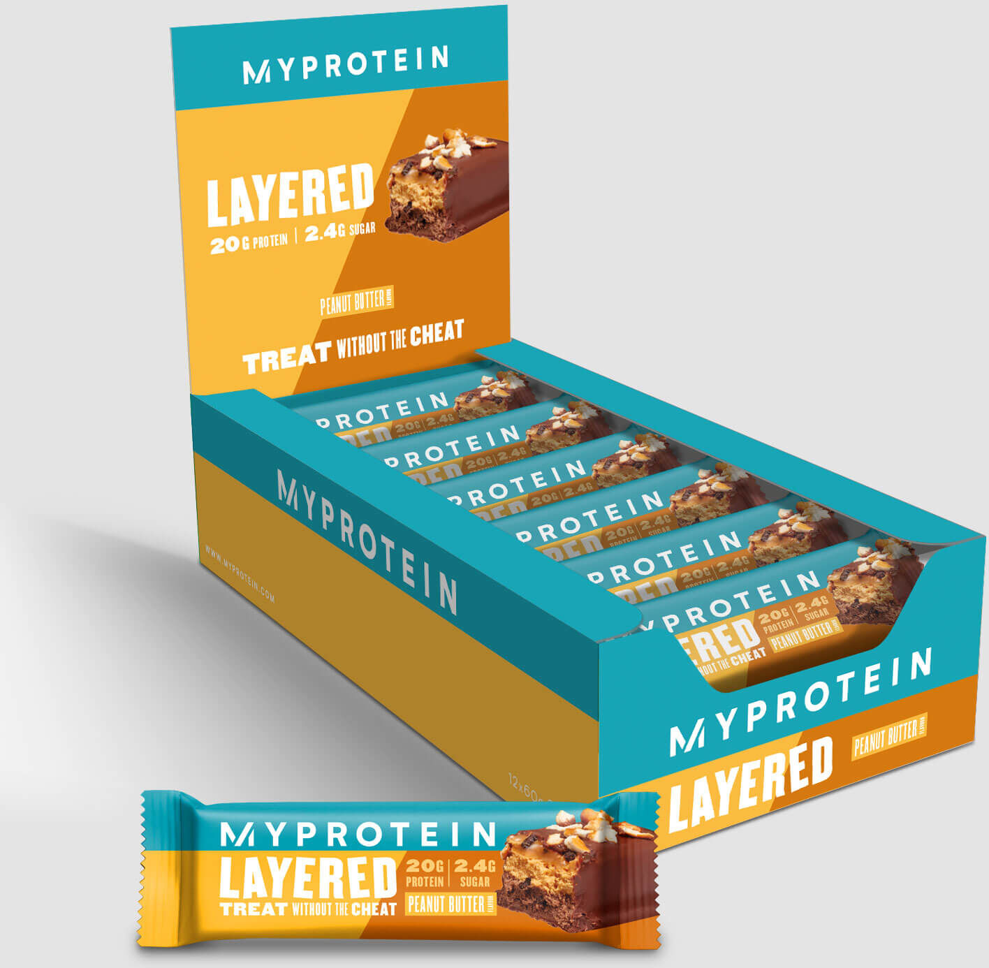 Myprotein 6 Layer Proteinriegel - Erdnussbutter