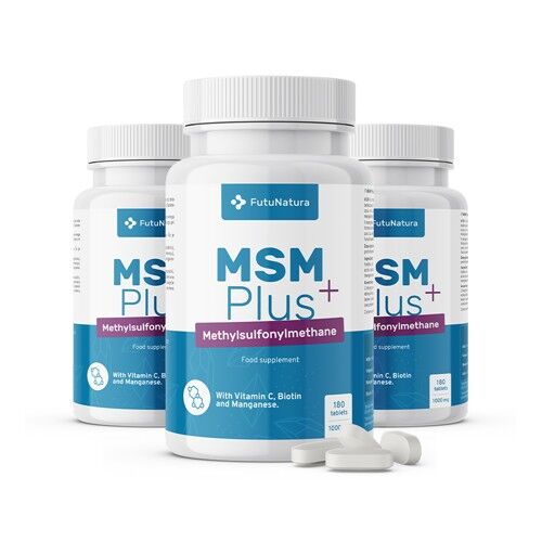 FutuNatura 3x MSM Plus 1000 mg, zusammen 540 Tabletten