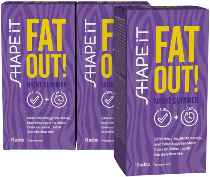 Sensilab Fat Out! Night Slimmer Nacht-Fatburner Getränk 3er Pack & Thermosflasche = Fett verbrennen und besser schlafen. Vegan. 30 Beutel   Sensilab