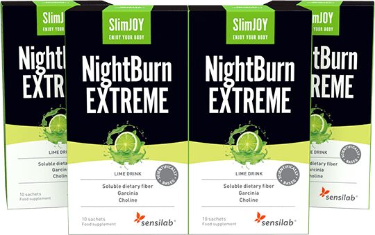 Sensilab NightBurn EXTREME   1+3 GRATIS   Abnehmen im Schlaf   Fettverbrennunsgetränk mit Garcinia Cambogia   40-Tage-Programm   SlimJOY